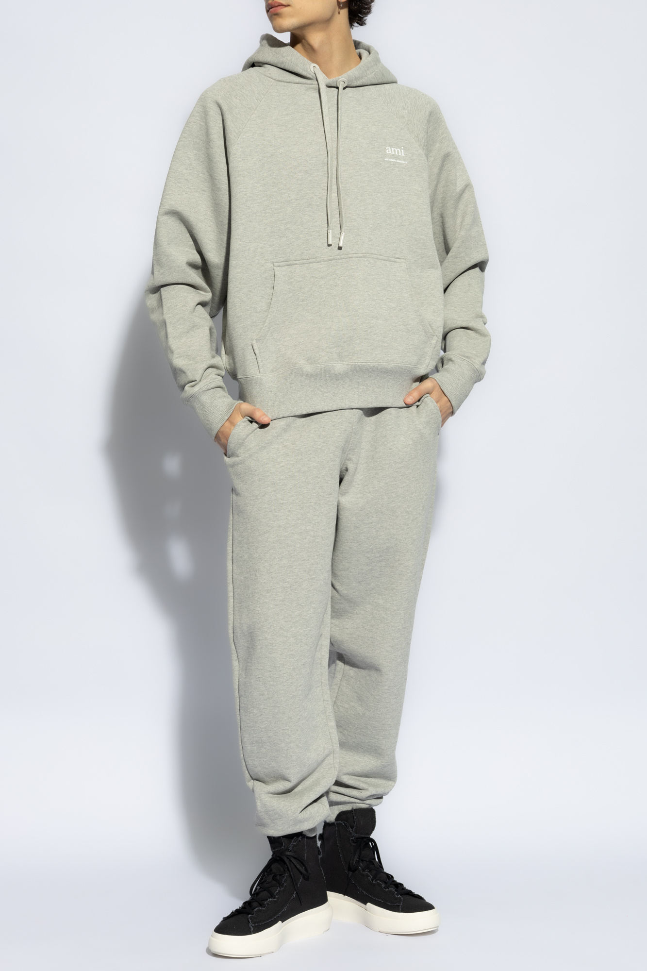 Grey Sweatpants with pockets Ami Alexandre Mattiussi - Vitkac Canada